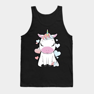 Cute Unicorn Heart T-Shirt Tank Top